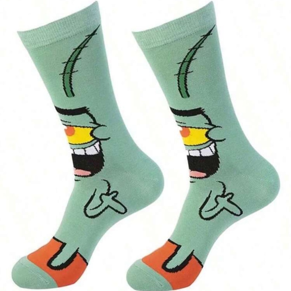 •Walk the Plank• Plankton Graphic Unisex Socks 3 for $21